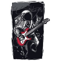 Vinilos y pegatinas astronauta rock and roll